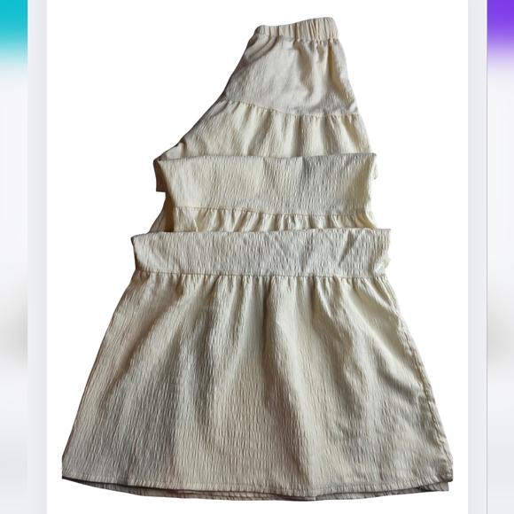 Shein M Apricot Hippie Boho Tiered Wide Leg Pants Festival Fall 2974-ae - Picture 10 of 13